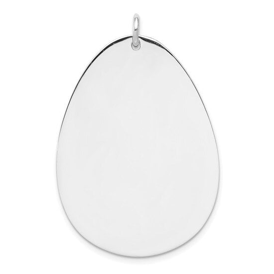 Sterling Silver Engravable Polished Front/Satin Back Disc Charm Sterling Silver Engravable Polished Front/Satin Back Disc Charm
